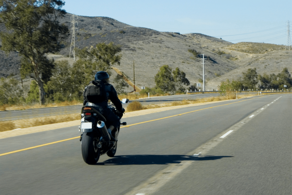 Motorcycle ride in California