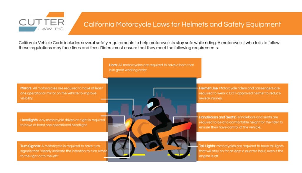 california motorcycle laws infographic