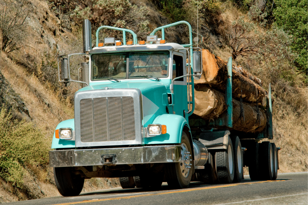 Log Truck in California
