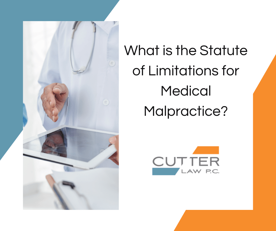 Graphic representing medical malpractice statute of limitations
