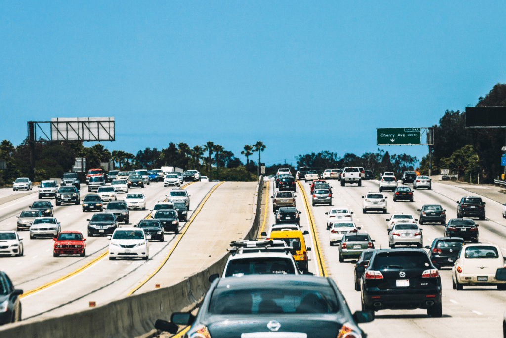 California highway traffic