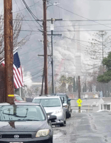 Smoke coming from Martinez Refinery