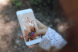Girl on social media