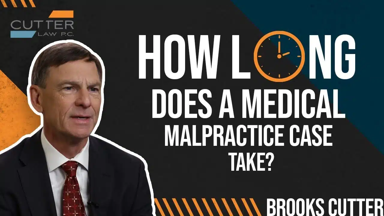 How Long Does a Medical Malpractice Lawsuit Take thumbnail with Brooks Cutter