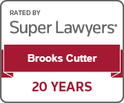 Brooks Cutter 20 Years super lawyers badge