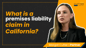 Margot headshot next to thumbnail text: What is a Premises Liability Claim in California?