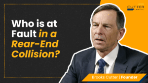 Thumbnail for video titled, Who is at Fault in a Rear-end Collision?