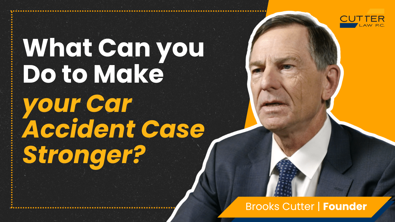 Thumbnail for video titled, What can you do to make your car accident case stronger?