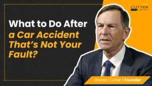 Thumbnail for video titled, What to do after a car accident not your fault