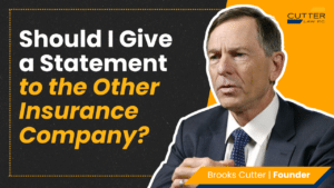 Thumbnail for video titled, Should I give a statement to the other insurance company?