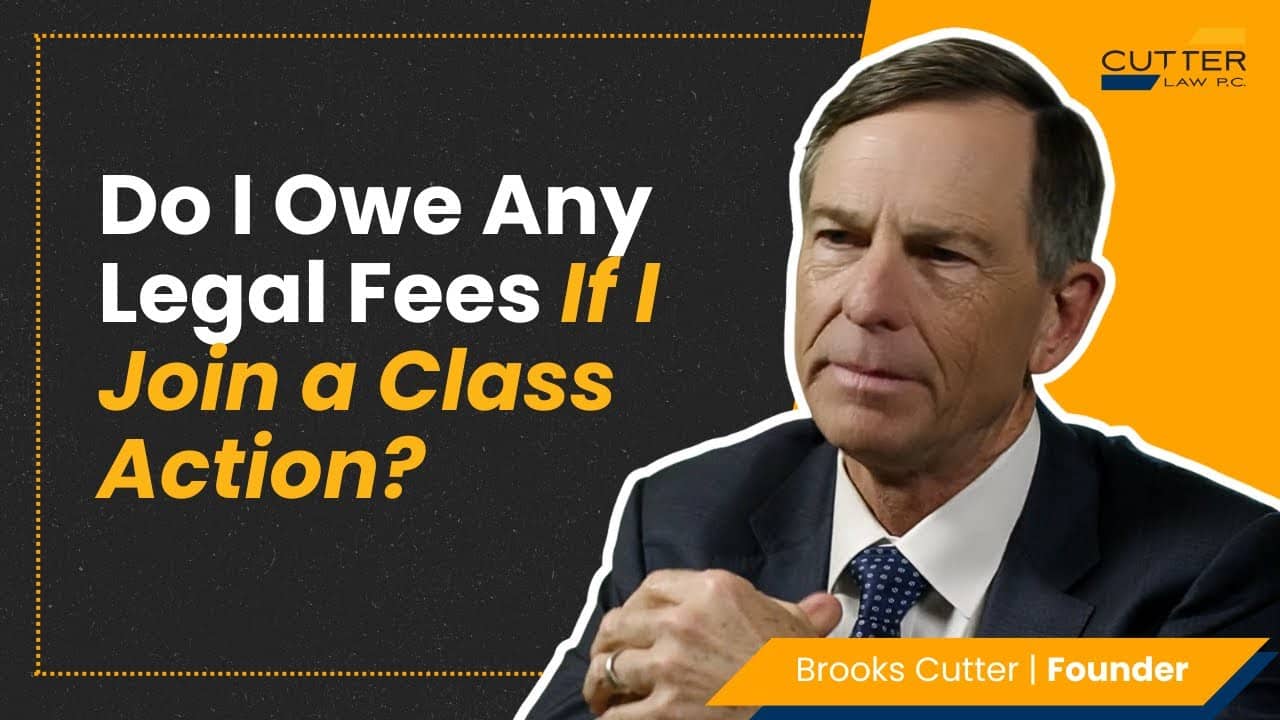 Thumbnail for video titled, Do I Owe Any Legal Fees If I Join a Class Action?