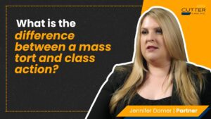 Thumbnail for video entitled, What is the Difference Between a Mass Tort and a Class Action? Cutter Law Explains