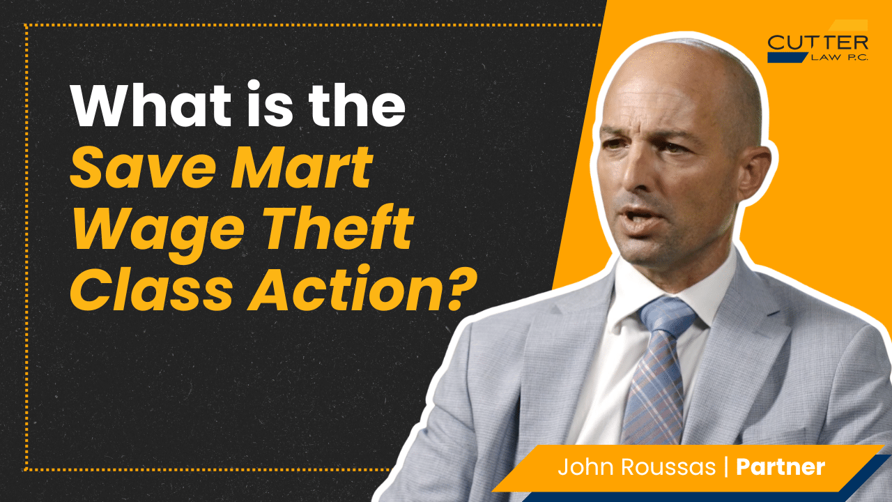 Thumbnail for video titled, What is the Save Mart Wage Theft Class Action?