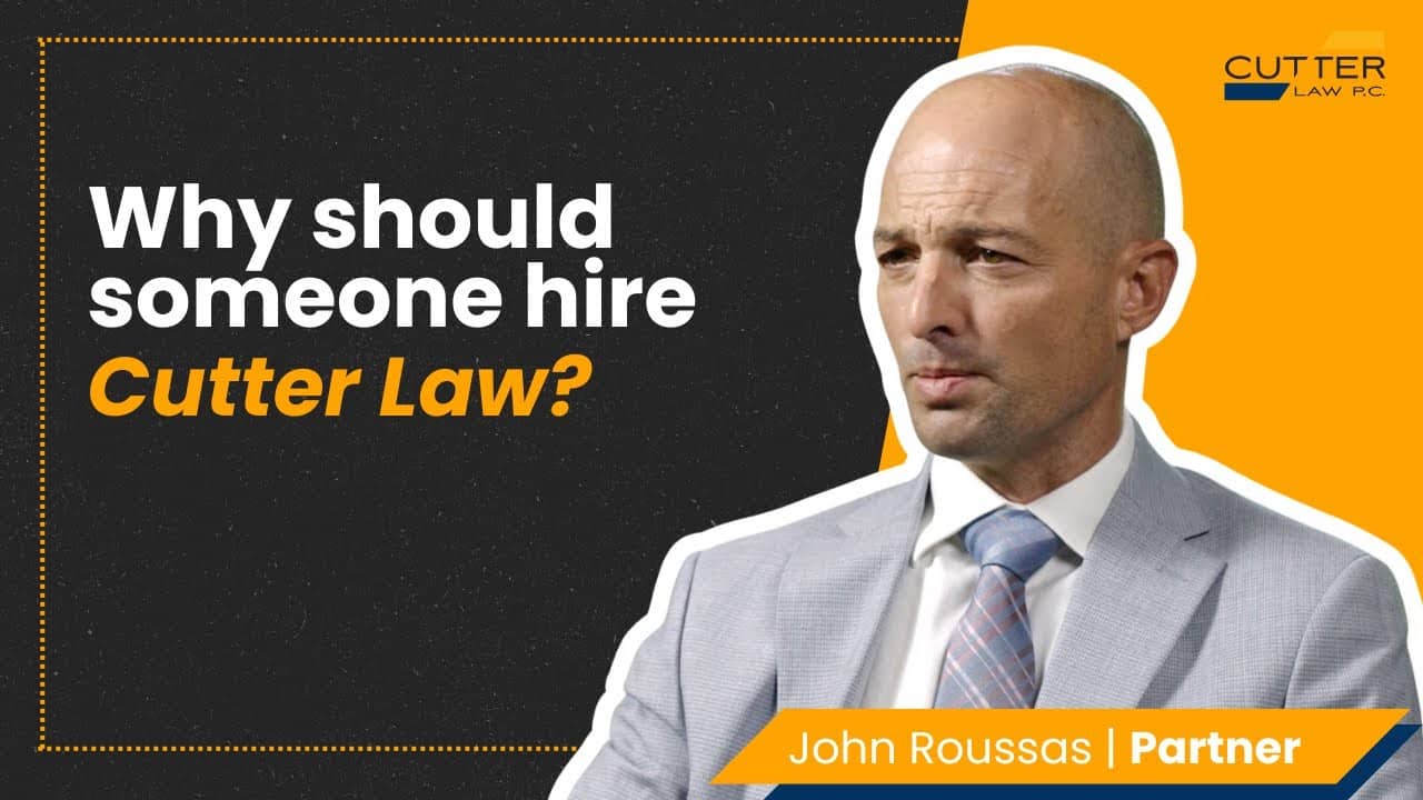 Thumbnail for video entitled, Why Should Someone Hire Cutter Law for their Government Tort Case?