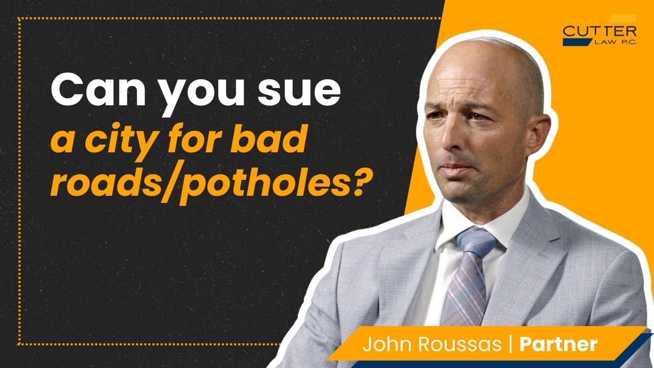 Thumbnail for Can You Sue a City for Bad Roads/Potholes? | Cutter Law Explains