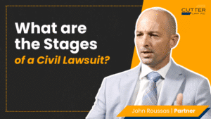 Thumbnail for video titled, What Are the Stages of a Civil Lawsuit?