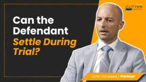 Thumbnail for video titled, Can the Defendant Settle During Trial?