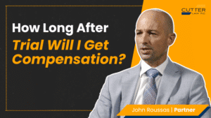 Thumbnail for video titled, How Long After Trial Will I Get Compensation?