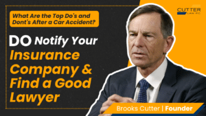 Thumbnail for video titled, DO Notify Your Insurance Company & Find a Good Lawyer