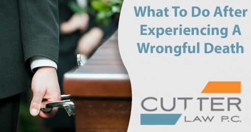 Infographic that says What To Do After Experiencing A Wrongful Death